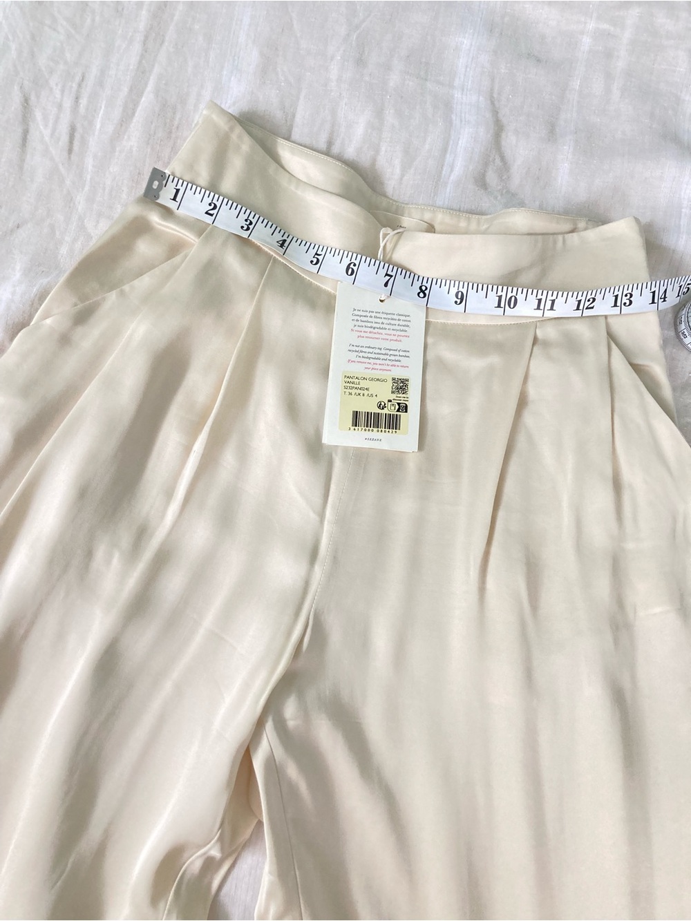 Sezane Georgio Trousers Vanilla size 36 - Picture 5 of 7
